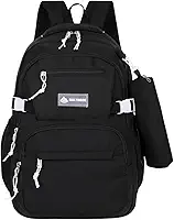 Mochila Escolar Grande Impermeável Bolsa Reforçada Com Bolso Antifurto e Divisória Para Notebook Acompanha Estojo Feminina Masculina Trabalho Faculdade Adulto Infantil Juvenil Adolescente