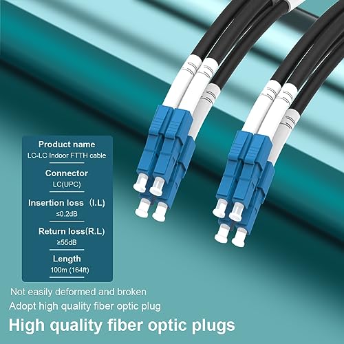 Câble fibre optique LC-LC monomode extérieur armé 4 brins 100m - 2