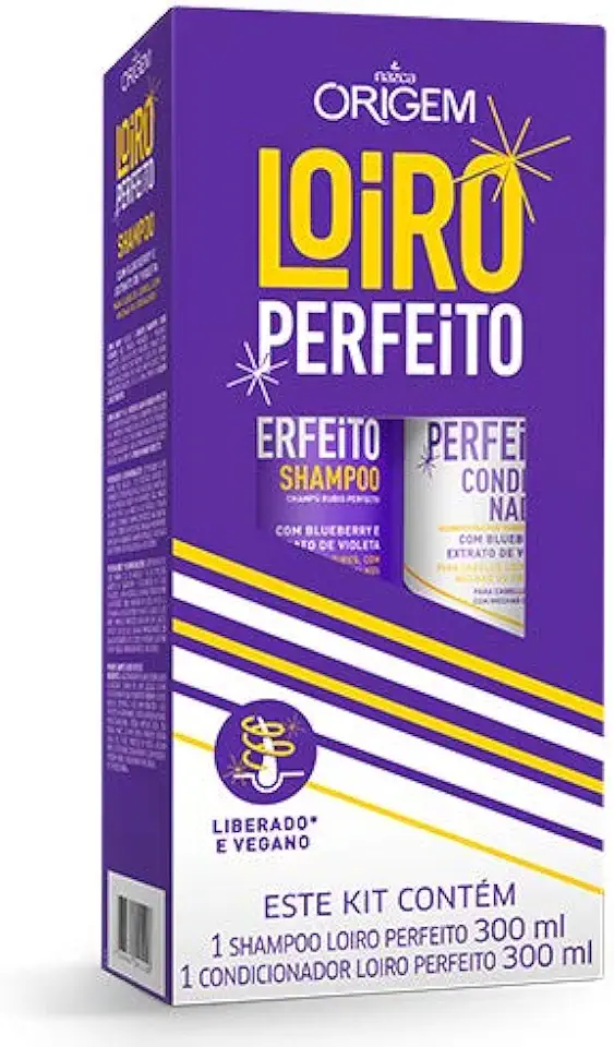 Kit Origem Loiro Perfeito Shampoo 300ml + Condicionador 300ml