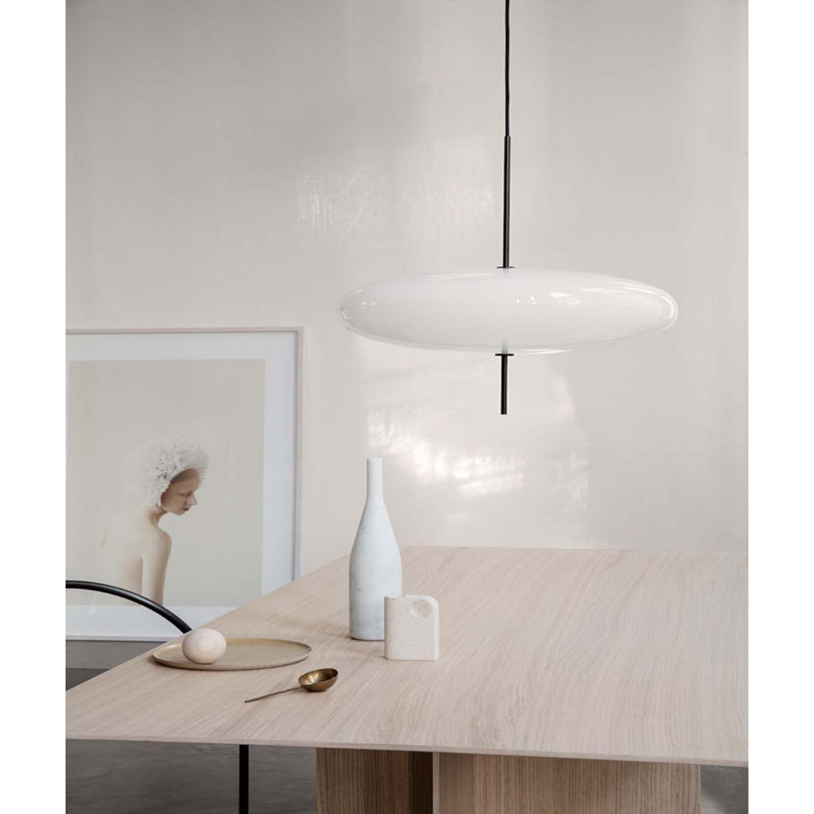 Lámpara colgante de acrílico nórdico de 19.7 pulgadas, lámpara de techo colgante de 5 luces para comedor isla de cocina (blanco) 5