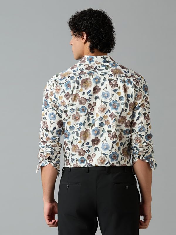 Image of MARK & ALBERT Men's Slim Fit Cotton Formal Shirt