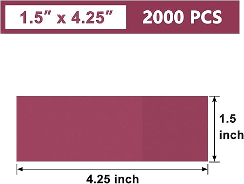 Vista 22 de NATURALABEL Servilletero estándar, servilleteros de papel autoadhesivos, 2000 unidades (blanco)