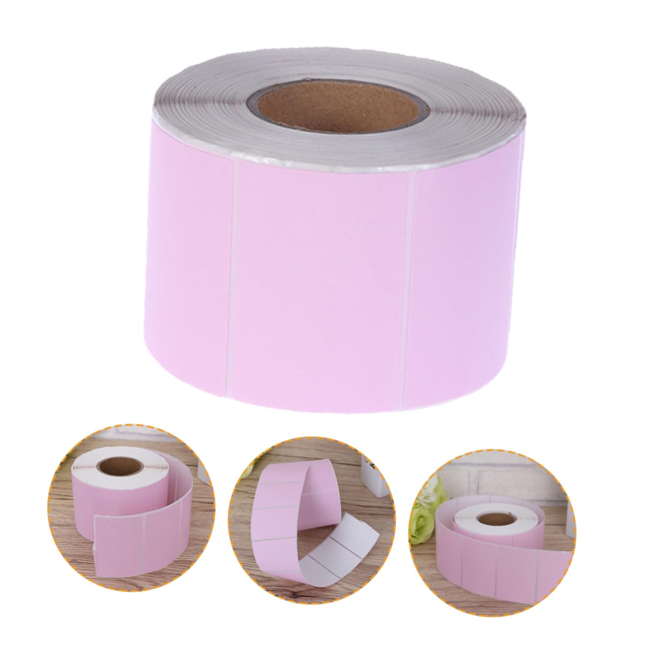 Etichette Termiche Rosa 60x40, 2 Pezzi di Carta Termica