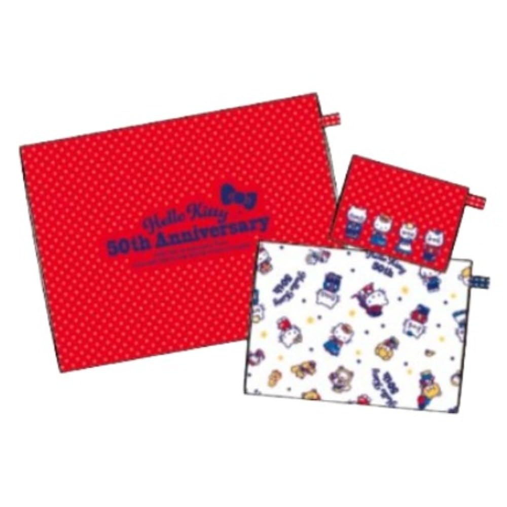 Amazon.co.jp: マリモクラフト 3連ポーチ ハローキティ50TH L:W270