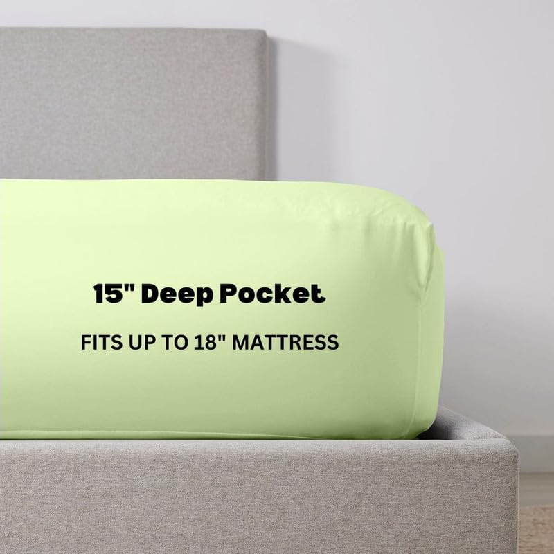 Miniatura 2 de Juego de sábanas King con parte superior dividida para cama ajustable, juego de sábanas flexibles de cabeza dividida de 4 piezas, 28 pulgadas desde