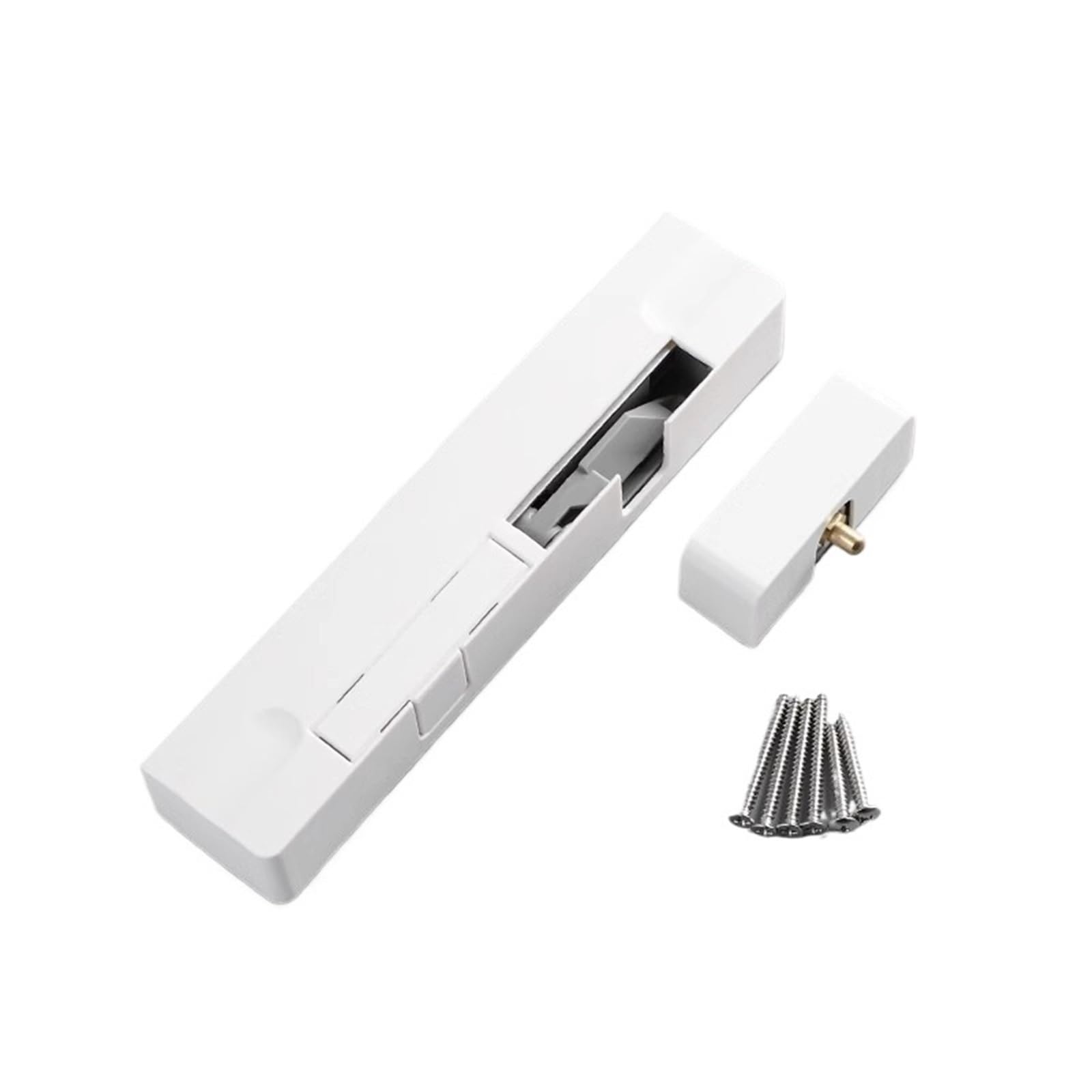Ferme-porte hydraulique - Fermeture automatique silencieuse pour usage domestique et commercial, amortisseur facile à installer, installation côté gauche, plastique blanc