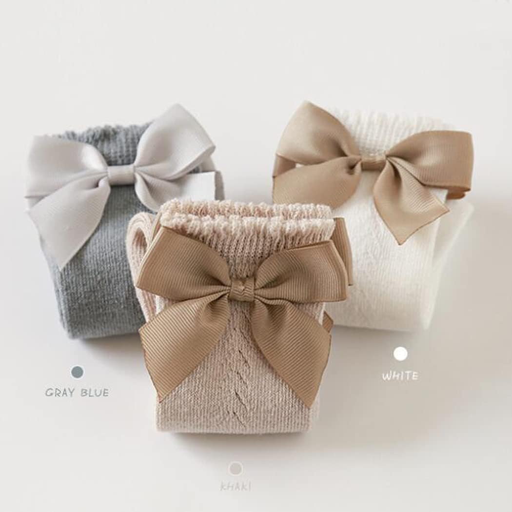 Baby Girls knee high socks Toddler Bow Mesh Breathable Dress Socks Kids Cotton Tube Uniform Stockings - Image 5