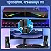 Computer Speakers for Desktop, Bluetooth & USB Input, USB Powered Gaming Stereo Speakers for PC Laptop Monitor, 6 Colorful RGB Modes, Detachable 2-in-1 Design (Package Only 2 Speaker)
