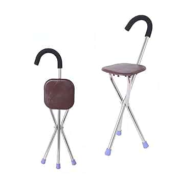 Amazon.co.jp: ステッキチェア 折りたたみ式 椅子になる杖椅子