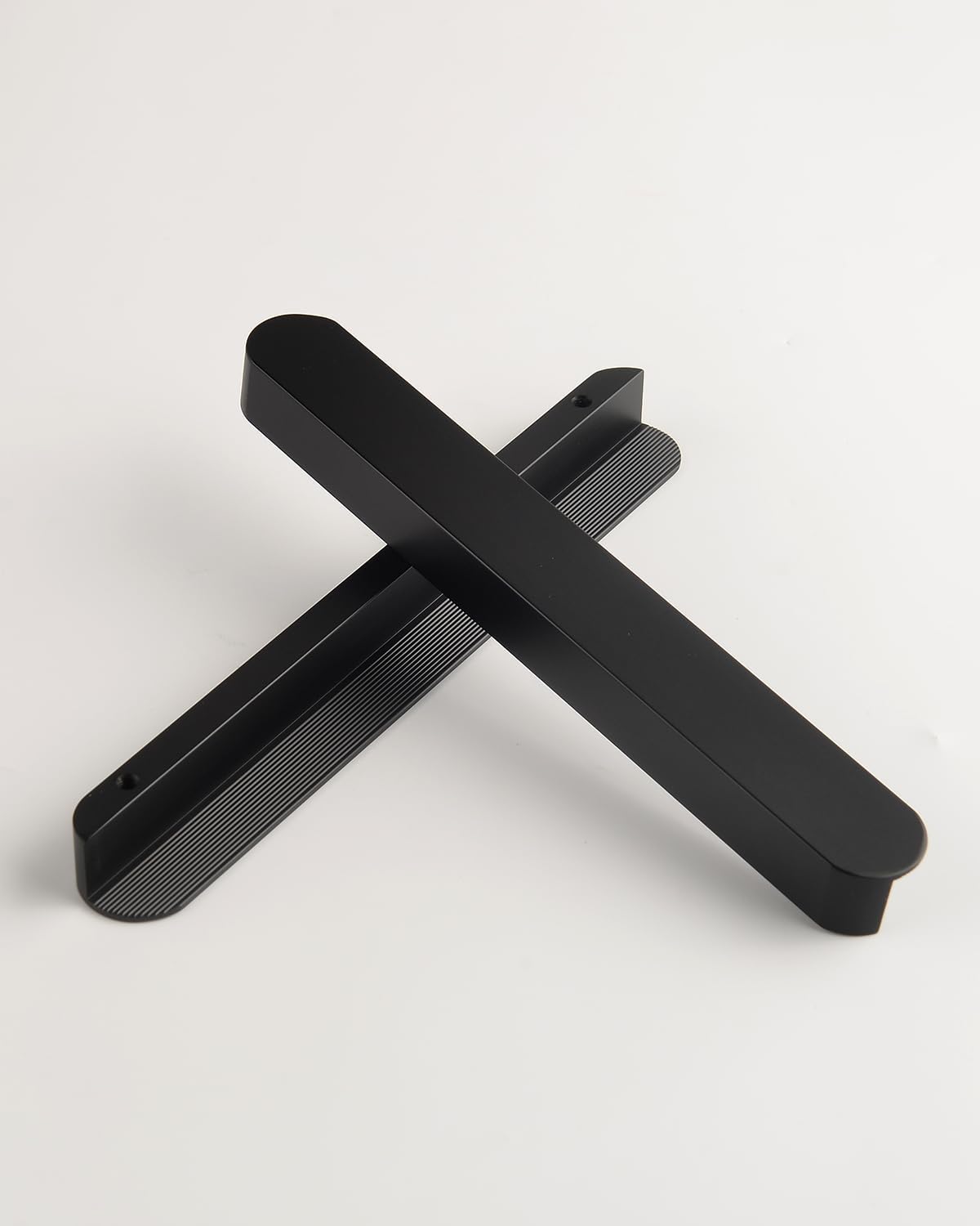 5 Pack Matte Black Dresser Pulls Bathroom Vanity Pulls 6.3 Inch Hole Center Drawer Pull Modern Oval Handles Black Handles for Kitchen Furniture