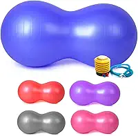 Bola Pilates Feijão 90x40 cm Resistente Pilates C/Bomba