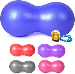 Bola Pilates Feijão 90x40 cm Resistente Pilates C/Bomba