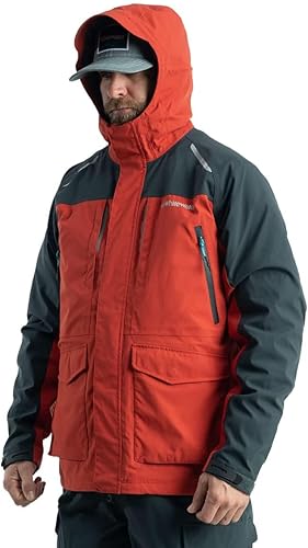 Miniatura 9 de Whitewater Great Lakes - Chaqueta de pesca impermeable y resistente al viento con nailon Ripstop