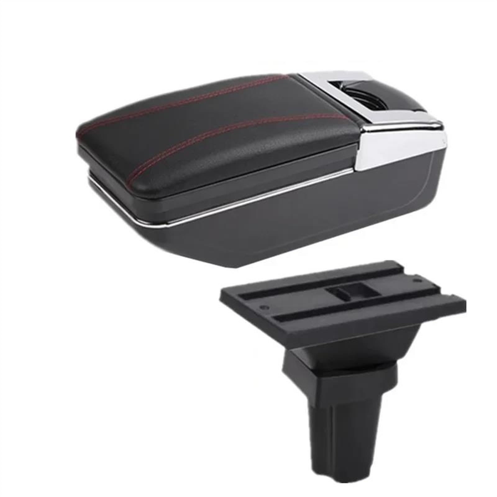 NOHEEU Car Interior Parts Special Retrofit Center Armrest Box Storage For Morning For Picanto(A red line NO USB)