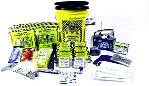 Earthquake Kit 4 Person Deluxe Home Honey Bucket Survival Emergency by Mayday by Mayday