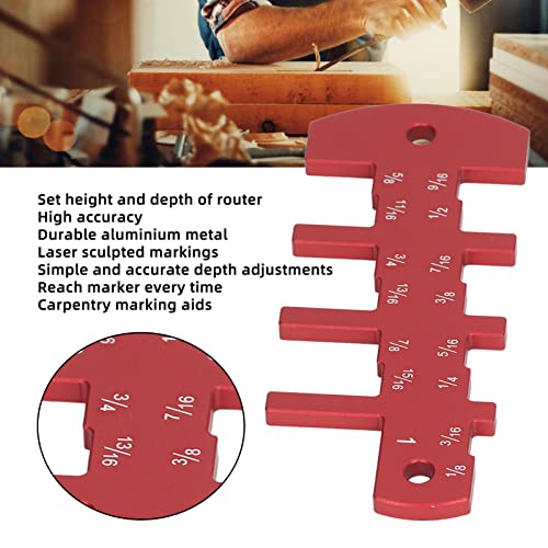 Router Depth Gauge, Table Saw Depth Gauge Height Limit Gauge Clarity Depth Gauge for Router and