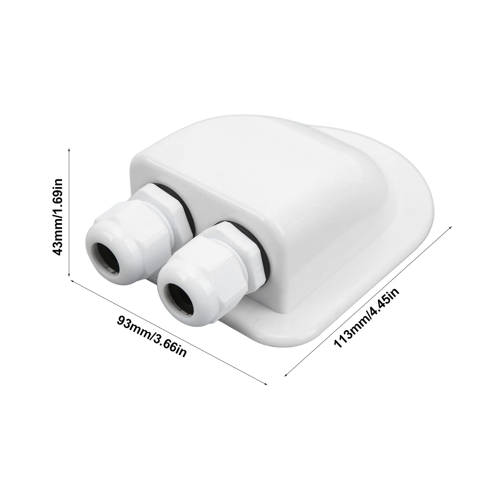 Presse-étoupe Étanche IP68 ABS - Pour Câbles 3-7mm, Camping-car, Bateau, Solaire