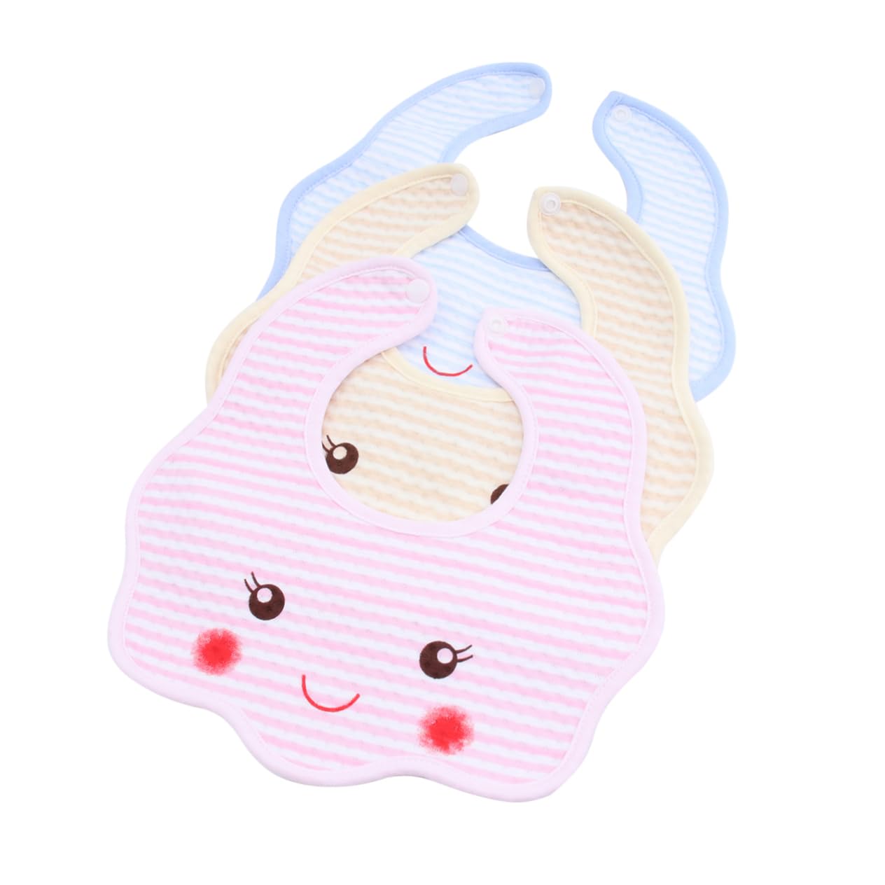 ibasenice 15piezas Baberos Impermeables Para Bebés De Algodón Diseño De Dibujos Animados Ajustables y Fáciles De Usar Perfectos Para Mantener Tu Niño Niña Limpio y Seco Mezclados