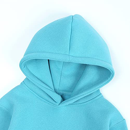 Image of MYGBCPJS Youth 2PCS Jogger Outfits Set Fleece Hooded + Sweatpants Boys Girls Athletic Sweatsuits Pullover Clothes