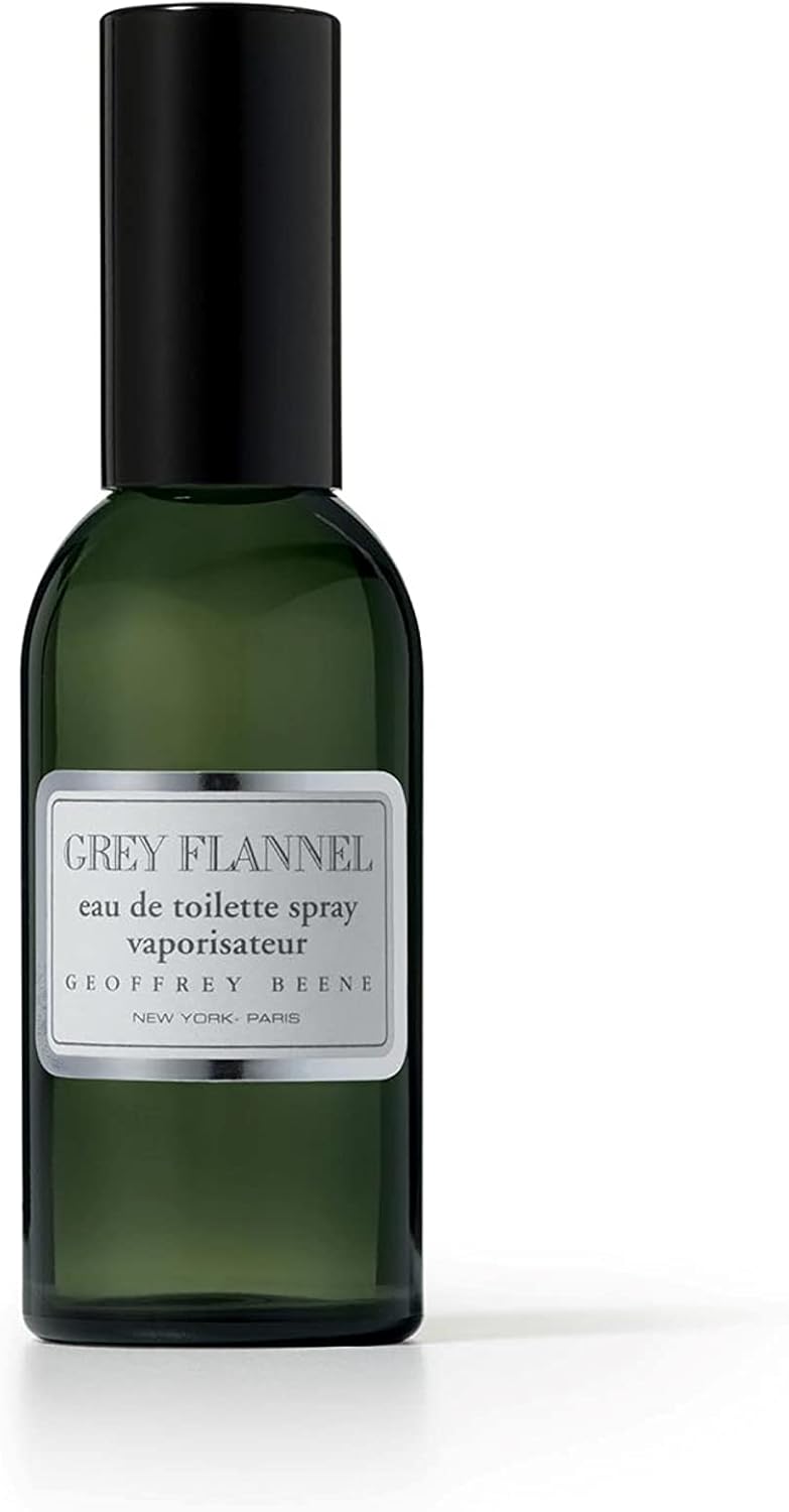 Geoffrey Beene, Grey Flannel, Eau de Toilette Spray pour Homme, Parfum Boisé et Oriental, Parfum Chypré Vert Unique, Authentique et Sophistiqué, Avec Trois Notes Parfumées, 30 ml