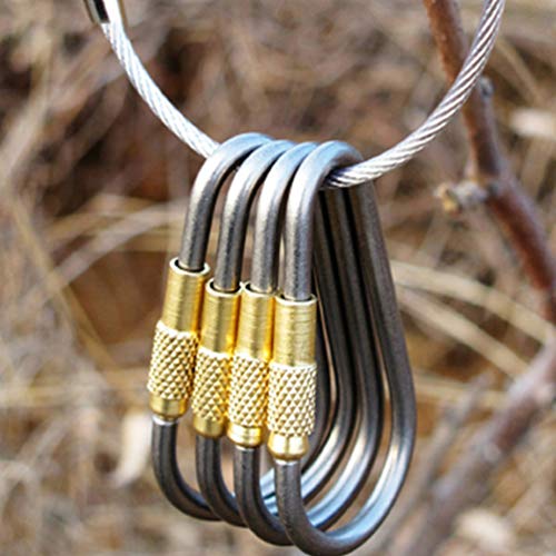 CLISPEED Heavy Duty Tipo D Fivela Em Forma de D Mosquetão Mosquetão Multifunções