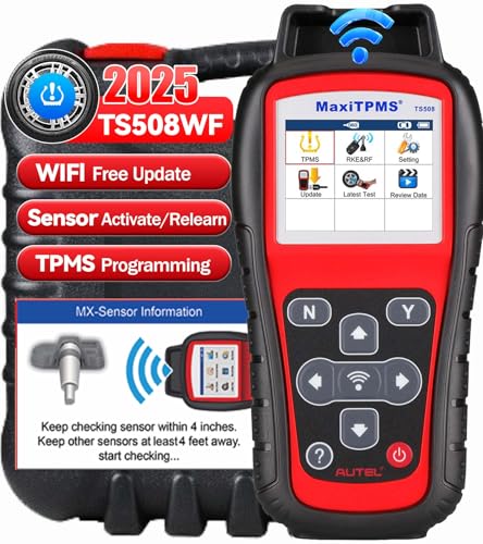 Autel MaxiTPMS TS508WF Upgrade of TS508K TS508 TS501Pro TS408S Program MX Sensor Read Clear DTCs TPMS Reset OBD Relearn Activate TPMS Programming Tool Free Lifetime Update