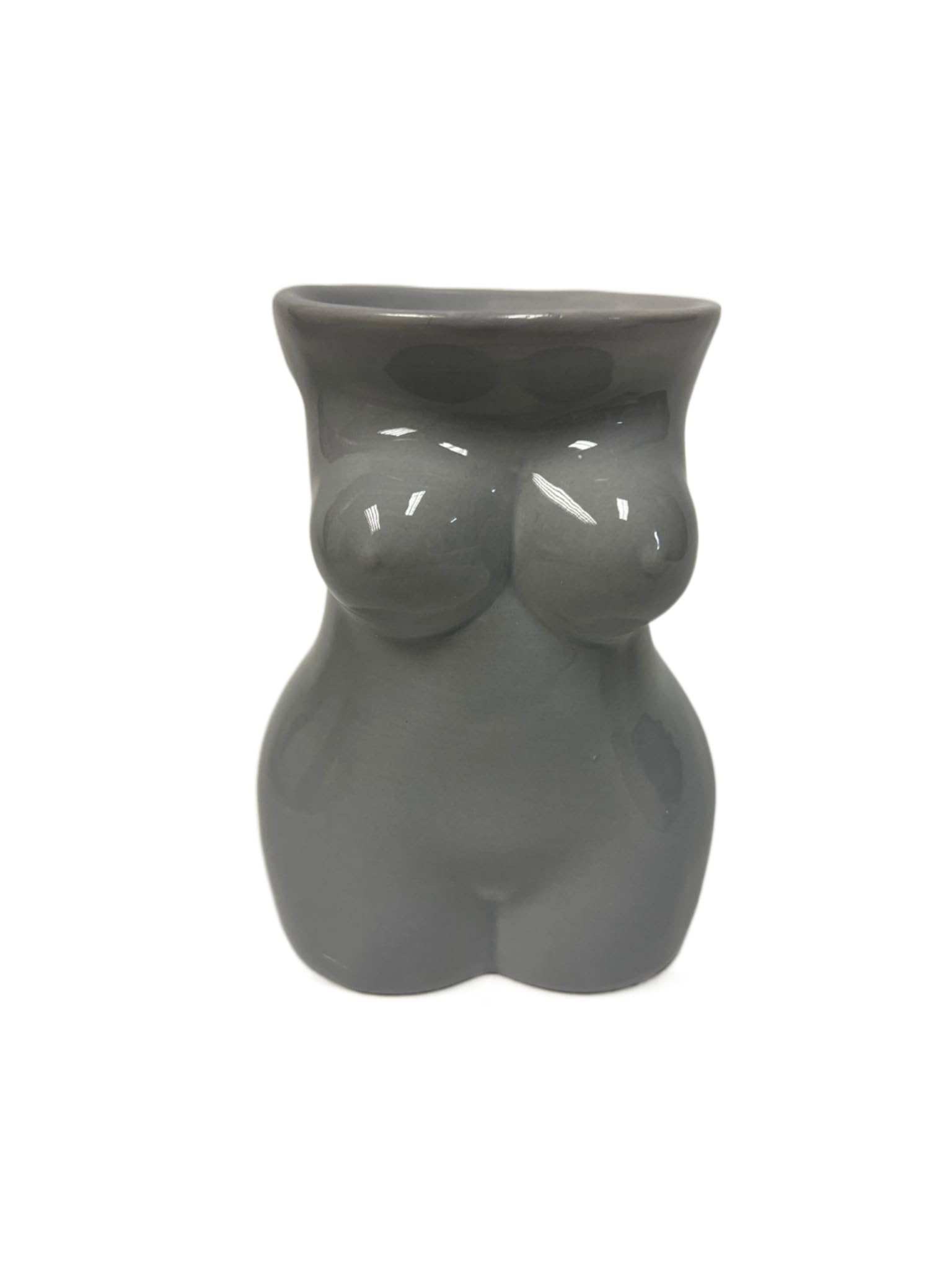 Female Body Sculpture Oil Burner/Wax melt warmer Black Silver Grey Diffuser Christmas Lights NEW (Grey)