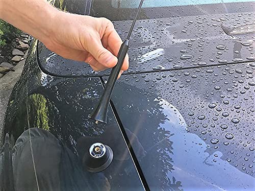 Antenne Courte Stubby Pour Mazda MX-5 2005-2014 - Compatible DAB+, Aluminium Noir - Livraison Rapide, Garantie à Vie - 6