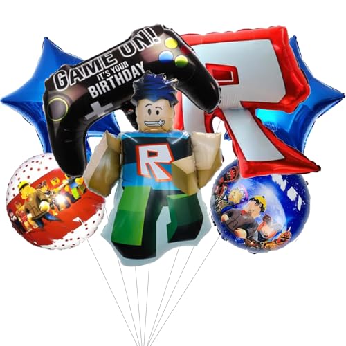 7 Pièces Rob-lx Ballons de Fête,Rob-lx Décoration Anniversaire,Décorations Festives