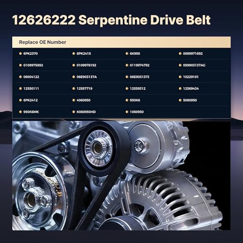 Image of Serpentine Drive Belt Compatible with Chevy Silverado Tahoe Suburban