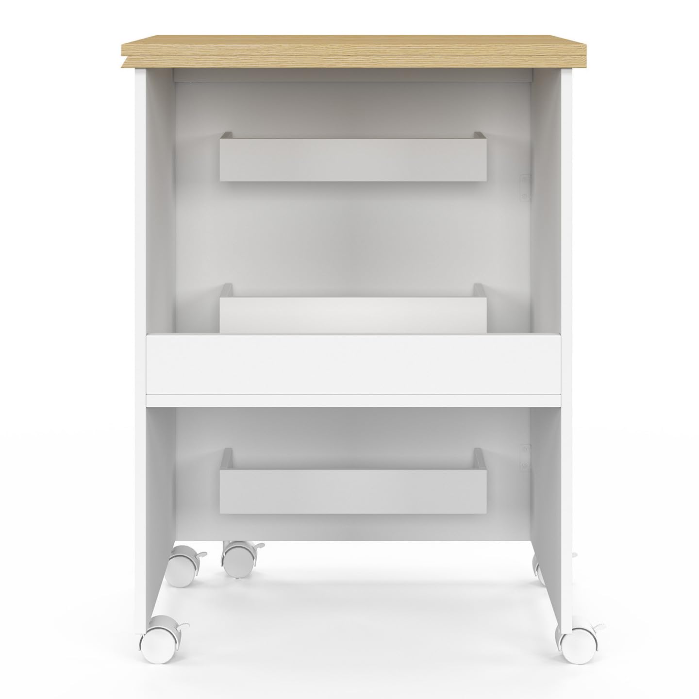 IDMarket - Table de couture pliable à roulettes meuble pour machine à coudre avec 4 étagères