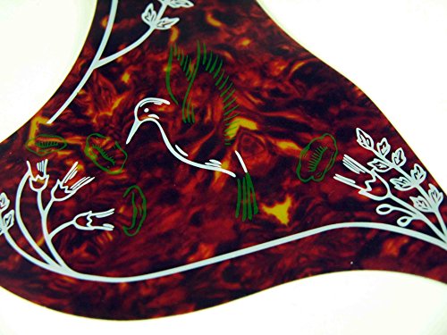 Pickguard pour guitare acoustique Mod. : Bird RED + 2 médiators de cadeau. - Les Beatles, Paul McCartney, John Lennon, RIngo Starr, George Harrison Pickguard pour guitare acoustique Mod. : Bird RED + 2 médiators de cadeau. – Image 4