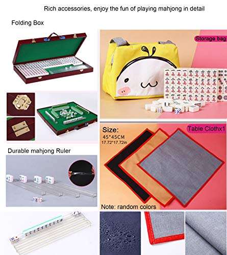 Set de Mahjong Chino 144 Fichas con Accesorios y Estuche miniatura 6