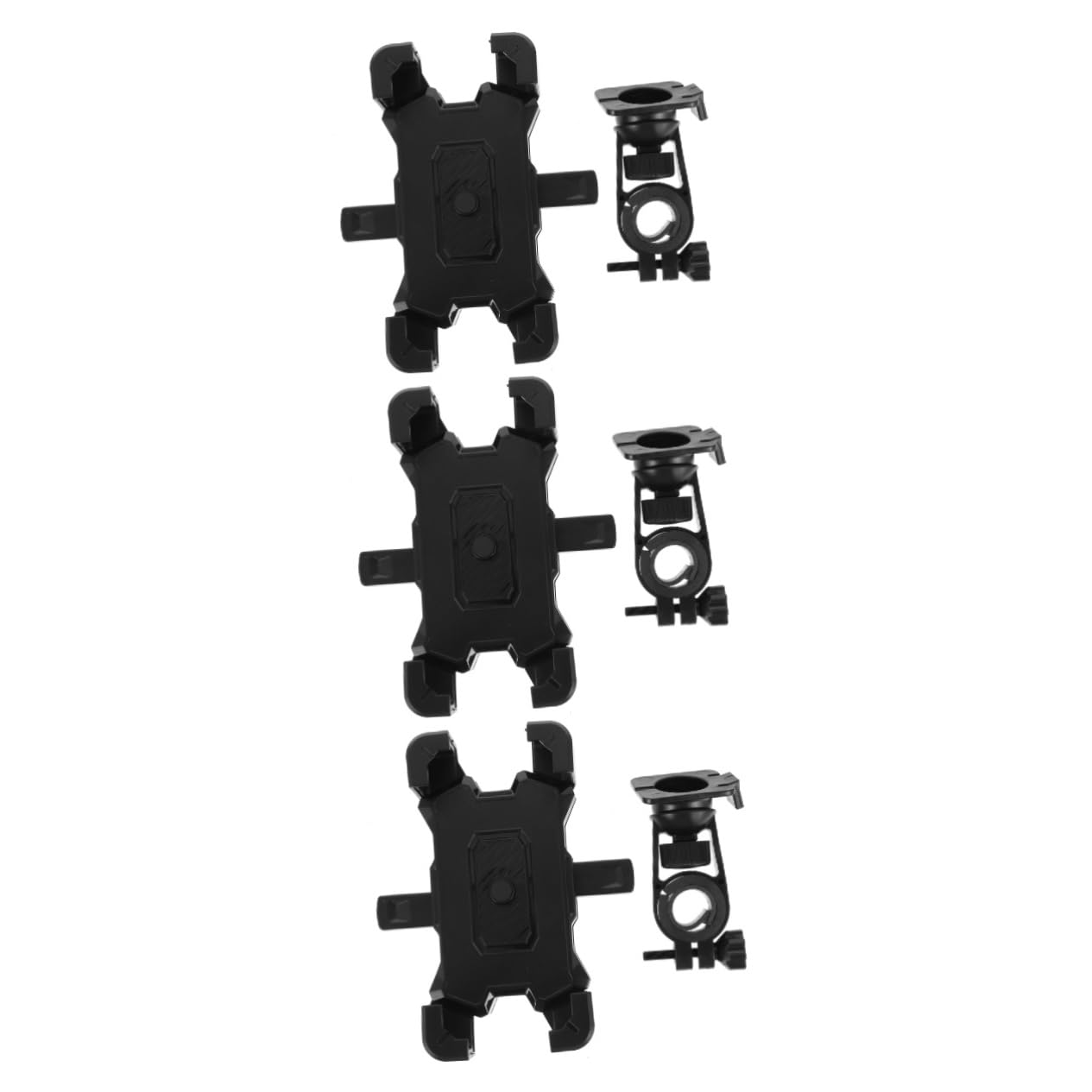 ibasenice 3pièces Support Téléphone Monture Antivibratoire pour Guidon De Vélo Installation Facile Compatible avec Smartphones Les Chocs