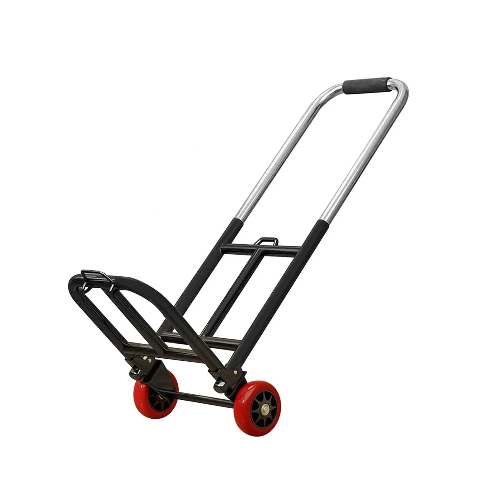 Carrello a mano pieghevole a for bagagli compatto e resistente regolabile for il trasporto dello shopping in ufficio Per Il Trasporto