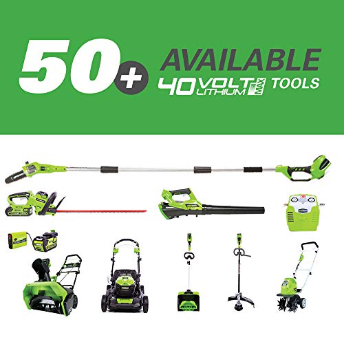 Greenworks 8.5' 40V Cordless Pole Saw, 2.0 AH Battery Included 20672