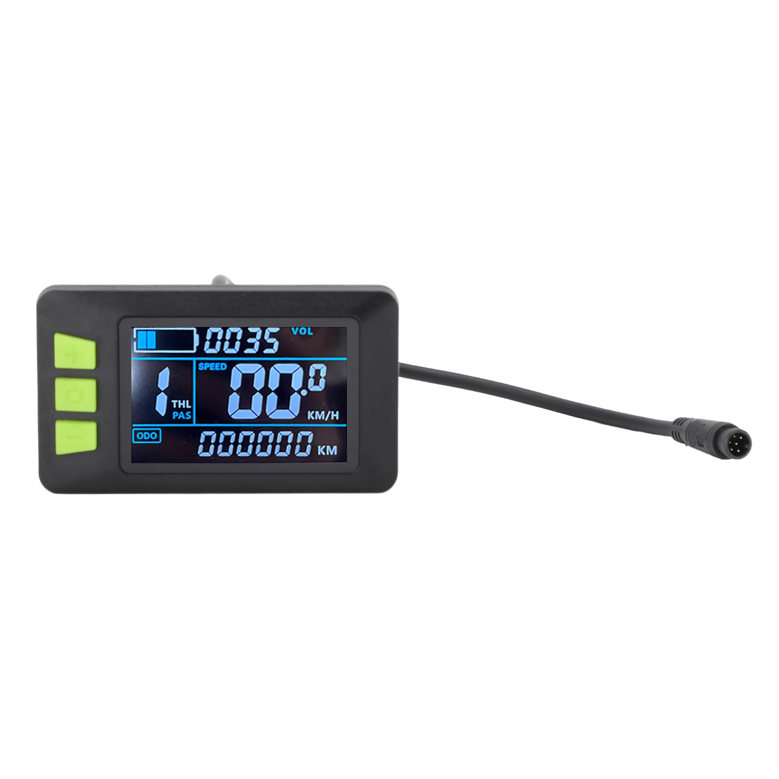 Electric Bike LCD Panel Screen, Large Screen Bicycle Speedometer Bike Computer USB interface Suitable for Bicycles and Scooters