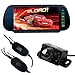 Pathson 7 Pouces TFT Moniteur Rétroviseur De Voiture +Caméra De Recul 7 IR Lampes sans Fils