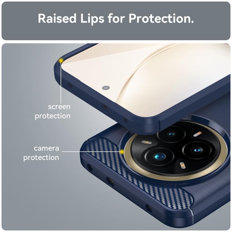 Image of Basic Case for Realme 14 Pro 5G (Carbon Fibre Blue)