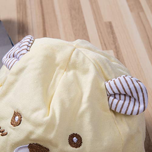 Newborn Kids Baby Boy Girl Caps Baseball Caps Unisex Bear Striped Beach Hats Cute Bear Little Ears Cap Sun Hat with Ear4