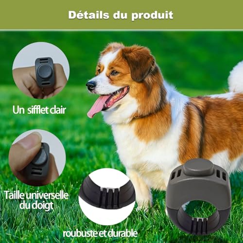 ZhongShuang 2 Stück,Klicker Hund, Finger Clicker, Klicker zur Hundeerziehung, Praktisches Hundetraining-Zubehör als Fingerring-Clicker Hund für Hunde