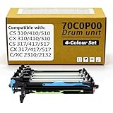 Le forfait comprend: 1 x kit d'imagerie 70C0P00, jusqu'à 125000 pages (5% de couverture sur papier A4), Remarque : exclut l'unité de développement.