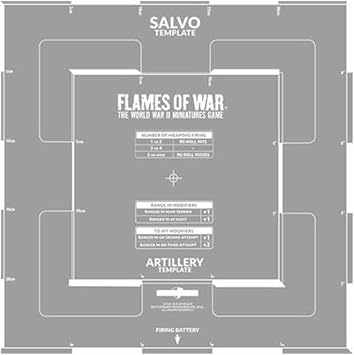 Flames of War Artillery Template AT012