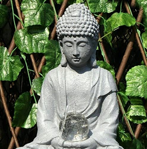 Led fontein boeddha l28b13h40cm gr - Tuincentrum Bull