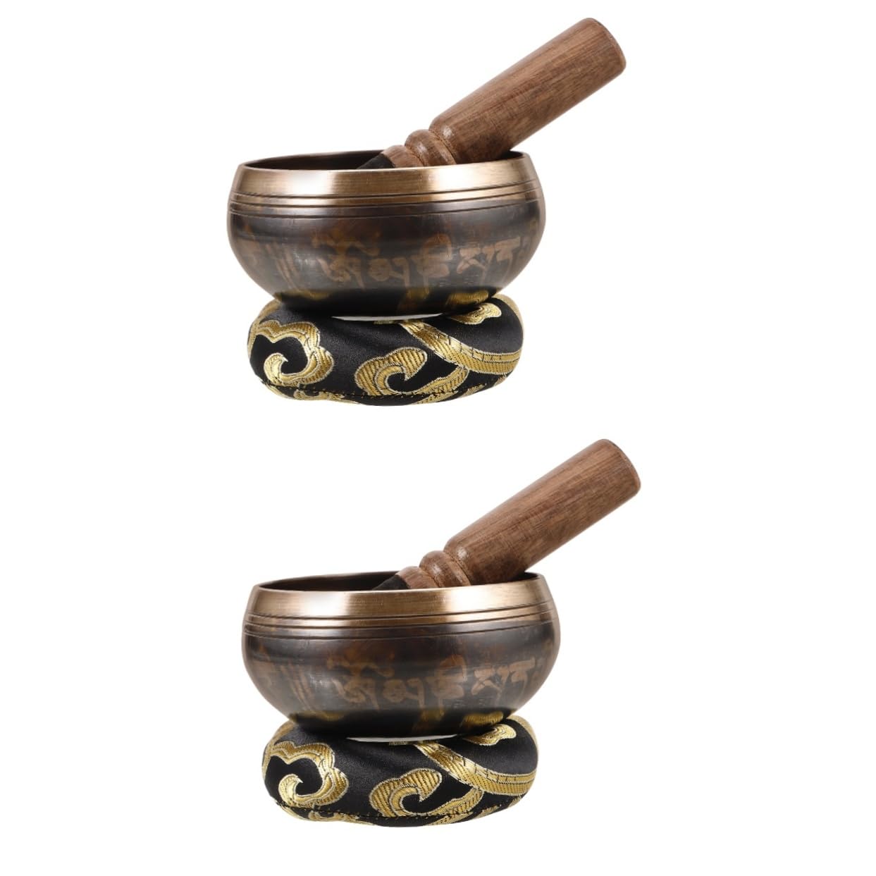 TOYANDONA 2ensembles Bol Chantant Léger Pour De Bol De Bouddha Avec Maillet Et Coussin Pratique Pour Et Relaxation