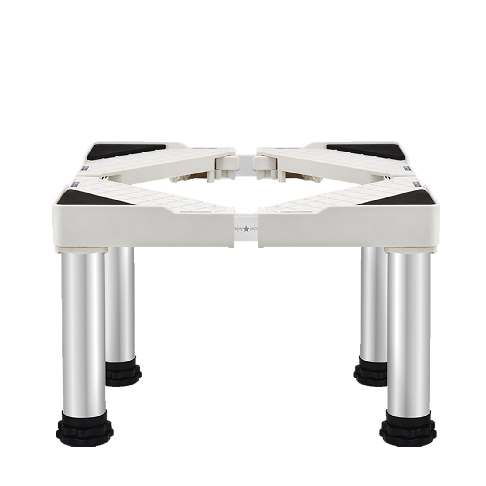 Socle pour réfrigérateur blanc, hauteur 39-41 cm, support réglable pour climatiseur mobile, lave-vaisselle, congélateur, congélateur, armoire de cuisine (longueur réglable 47-70 cm)
