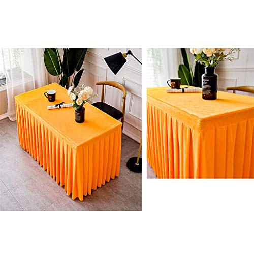 Nappe rectangulaire plissée en tissu pour table de salle à manger 4-8 couverts - 3