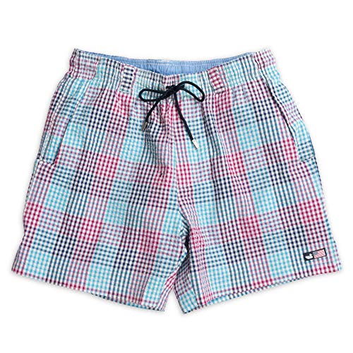Southern Marsh Dockside Swim Trunk - Seersucker Gingham
