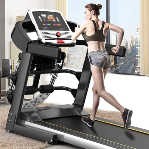 Image of Folding Treadmills Treadmills, Folding Electric Treadmill Multifunctional Home Gym Mute Shock Absorption Professional Treadmill WiFi