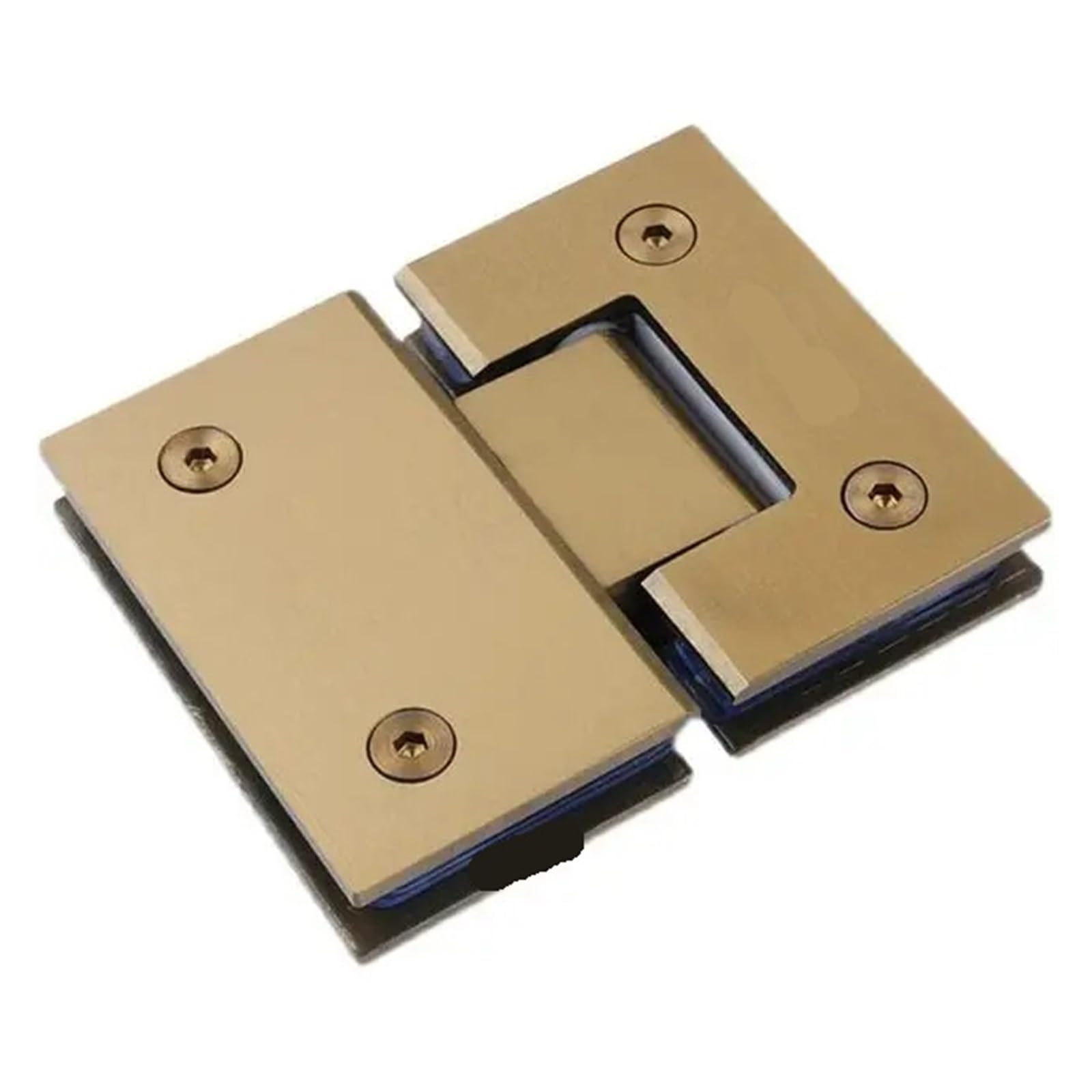 Padgcnor Gold-180 Bathroom Glass Door Hinges Glass Door Bathrooms Steel Wall Mount 90 Stainless Hinge Degrees Is Open Shower Gate Clamp Replacement(Gold-180)